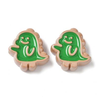 10Pcs Acrylic Enamel Beads
