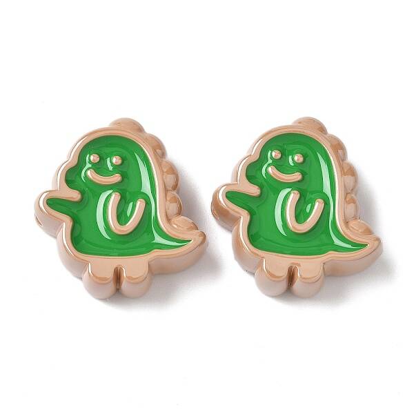 10Pcs Acrylic Enamel Beads
