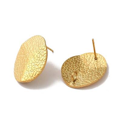 Ion Plating(IP) 304 Stainless Steel Stud Earrings Findings
