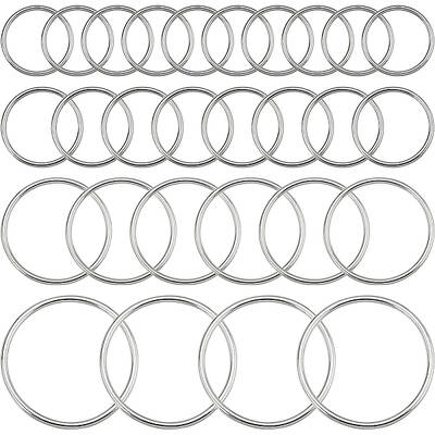 28Pcs 4 Style Alloy Linking Rings