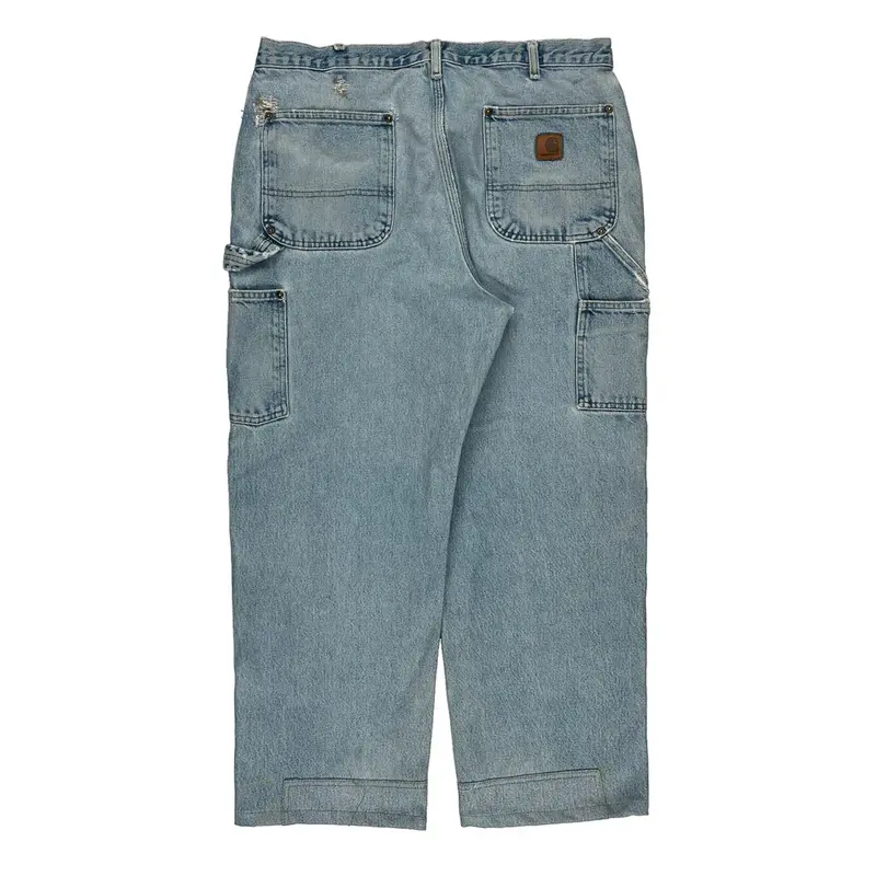 Carhartt Double Knee Carpenter Jeans - 34W 27L Light Wash Denim | Size: 34″ waist