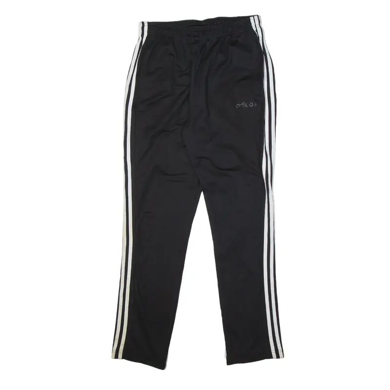 ADIDAS Track Pants Black Straight Mens L W28 L29