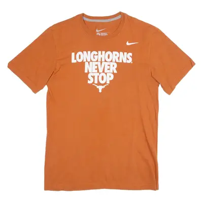 NIKE Mens T-Shirt Orange S