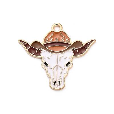 Western Cowboy Theme Alloy Enamel Pendants