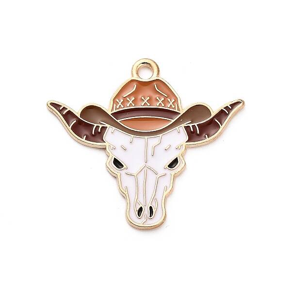Western Cowboy Theme Alloy Enamel Pendants