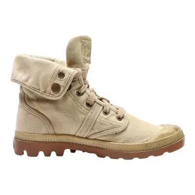 PALLADIUM Lace-Up Boots Beige Canvas Womens UK 5