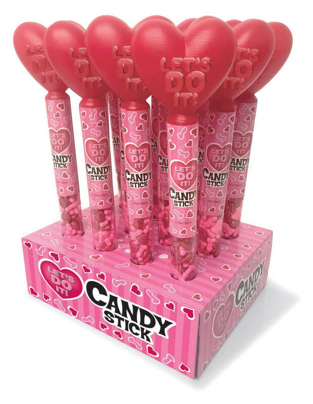Let's Do It Candy Stick Display - 12 Count