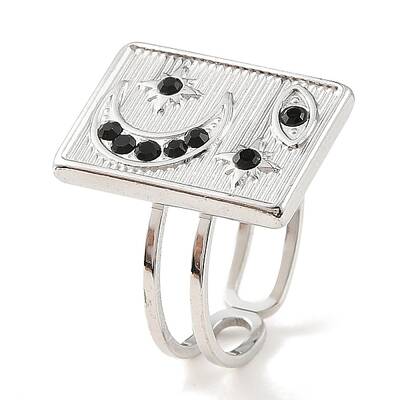 304 Stainless Steel Open Cuff Ring for Women