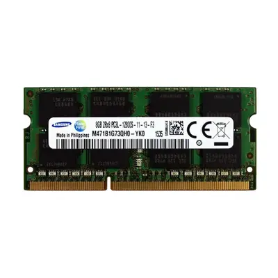 Samsung M471B1G73QH0-YK0 | 8GB DDR3-1600MHz PC3-12800 Non-ECC Unbuffered SODIMM CL11 2Rx8 1.35V 204-Pin Memory Module