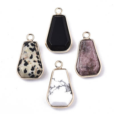 Natural & Synthetic Mixed Gemstone/Glass Pendants