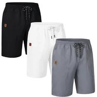 3-Pack Men's Stretch Waist Casual Shorts with 5 Pockets (1 Zipper Pocket) | Lightweight Polyester | Adjustable Drawstring Out...
