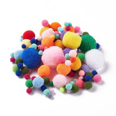 Fabric Yarn Pom Pom Balls