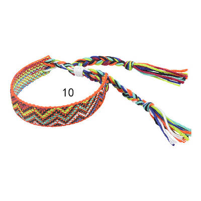 Cotton Braided Wave Pattern Cord Bracelet