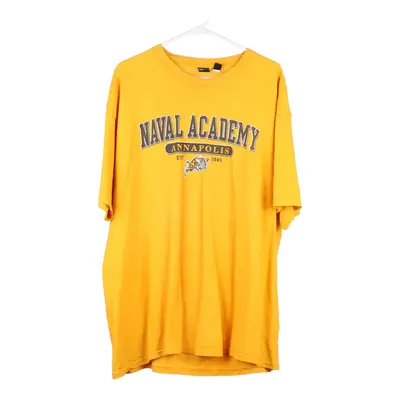 Naval Academy Gear For Sports T-Shirt - 2XL Yellow Cotton