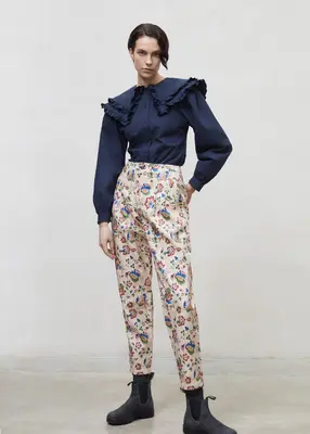 Oversize collar women blouse | Size: S