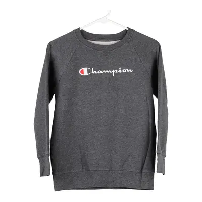 Age 9 Champion Sweatshirt - XL Grey Cotton