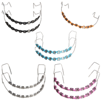 Temporary braces 2pcs 1 set of stylish zipper decoration, novel upper and lower jaw hooks, colored plastic orthodontic access...