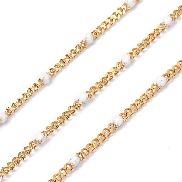 Ion Plating(IP) 304 Stainless Steel Enamel Curb Chains