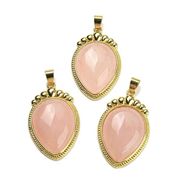 Natural Rose Quartz Pendants
