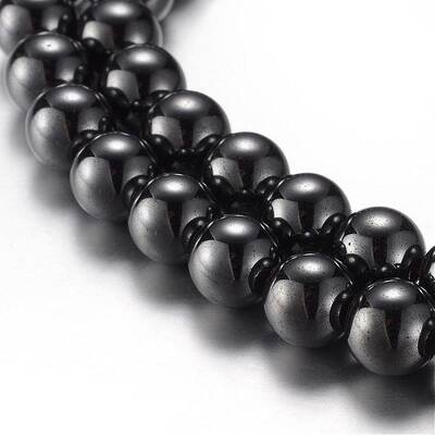 Magnetic Synthetic Hematite Bead Strands