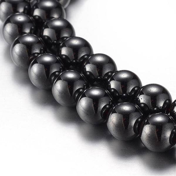 Magnetic Synthetic Hematite Bead Strands
