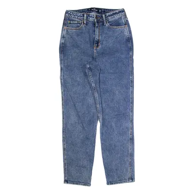 HOLLISTER High Rise Womens Jeans Blue Regular Mom Acid Wash W26 L27