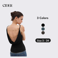 Cider Women's Double Lined Cowl Neck Backless Cami Top & Dress with fashion Chain Detail, Elegant Summer Evening Top & Dress ...