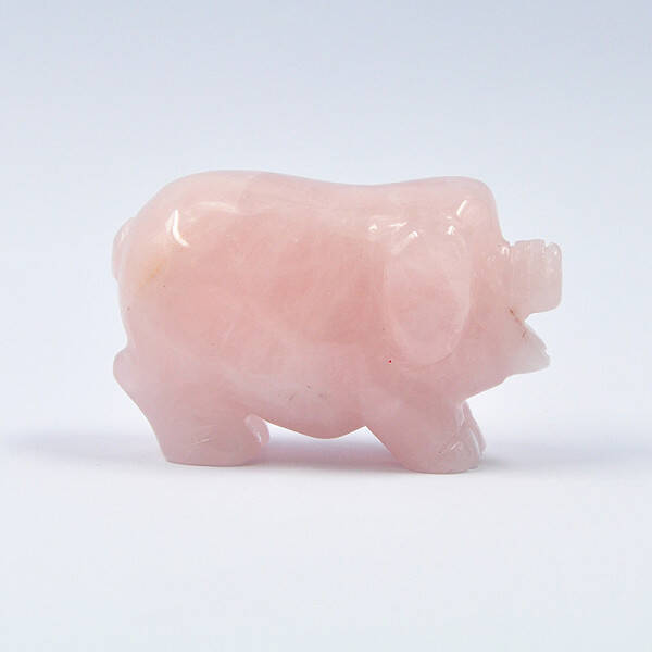 Natural Rose Quartz Sculpture Display Decorations