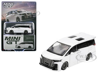 Toyota Vellfire 40 KUHL Van White Metallic Limited Edition 1/64 Diecast Model Car by Mini GT