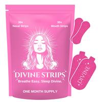Divine Mouth Tape & Nose Strip Combo, for sleep, exercise, mouth tape, nose tape, strips, long lasting adhesive, yoga, gym, c...