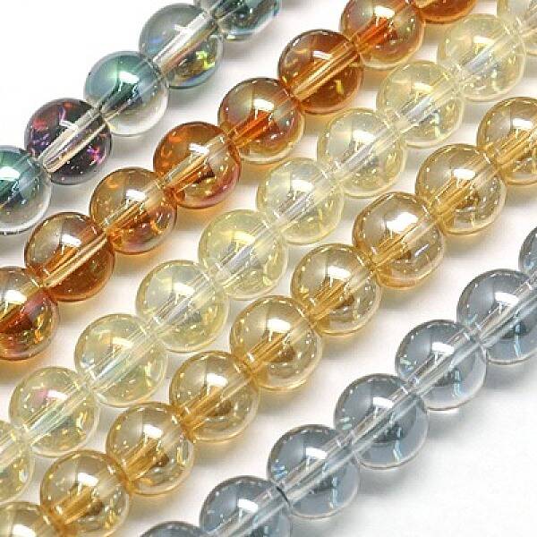 Electroplate Glass Beads Strands