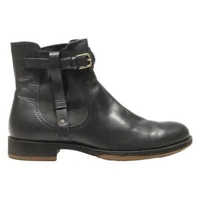 ECCO Chelsea Boots Black Leather Womens UK 8