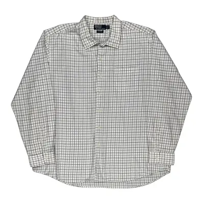 Bonnard Polo By Ralph Lauren Checked Shirt - 2XL White Cotton