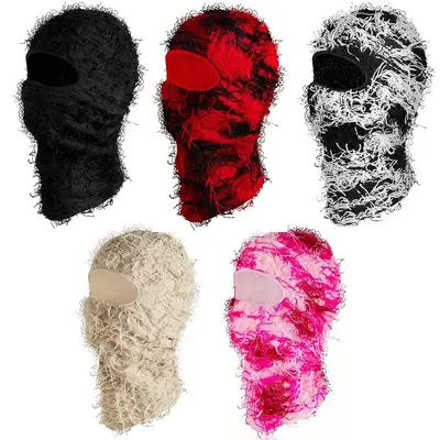 Soft Fluffy Balaclava Mask - Windproof Full Face Cover for Winter Sports - Ideal for Skiing Full Face Knitted Windproof Balac...