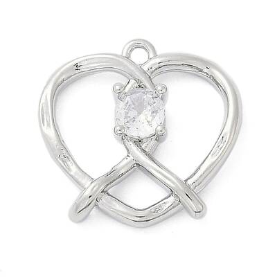 Brass Micro Pave Cubic Zirconia Pendants