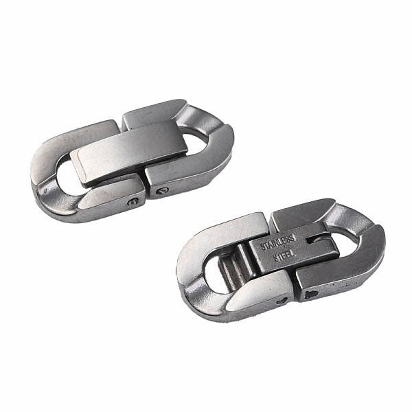 Non-Tarnish 304 Stainless Steel Fold Over Clasps