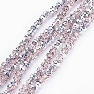 Electroplate Glass Bead Strands