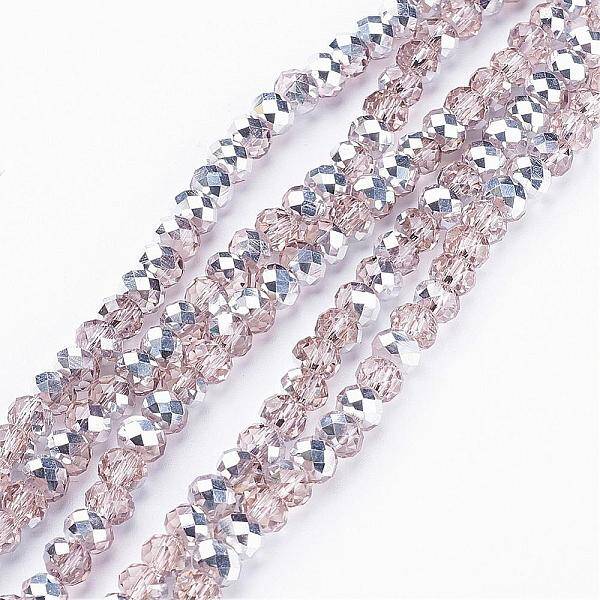 Electroplate Glass Bead Strands