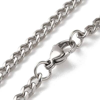 304 Stainless Steel Cuban Link Chain Necklaces for Men