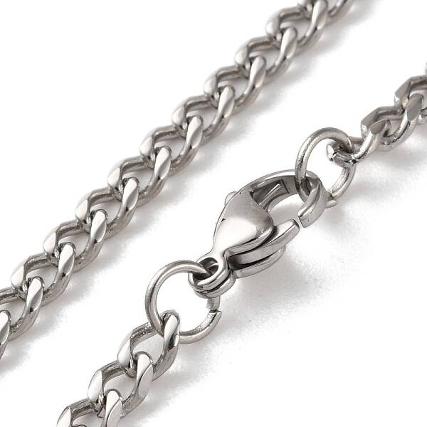 304 Stainless Steel Cuban Link Chain Necklaces for Men