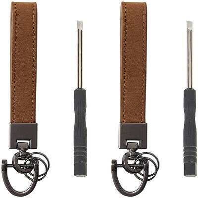 Cowhide Leather Keychain