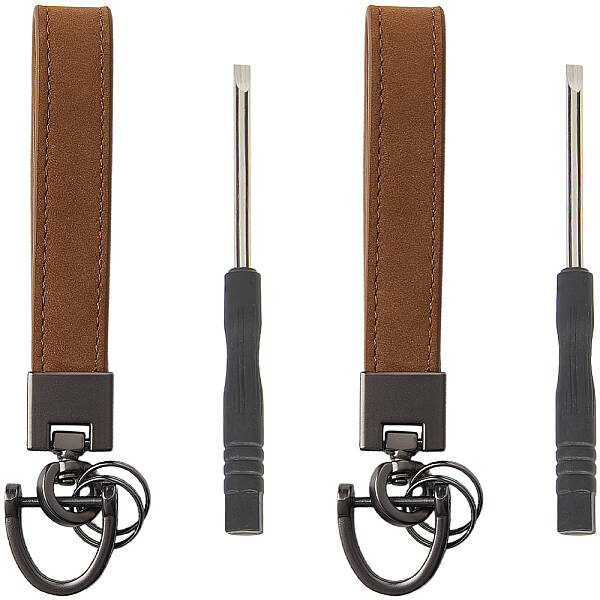 Cowhide Leather Keychain