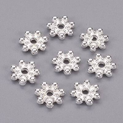 Tibetan Style Alloy Daisy Spacer Beads