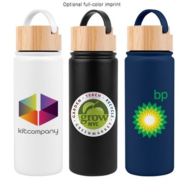 50 Promotional 20 oz Vacuum-Sealed Stainless Water Bottle with ...