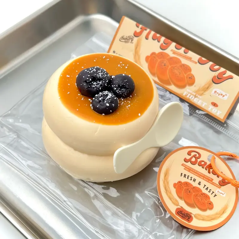 Blueberry Shufflei Food-Grade Silicone Slow-Rising Rebound Squishy Fidget Toys for Stress Relief - Soft Squeeze Toys with Thi...