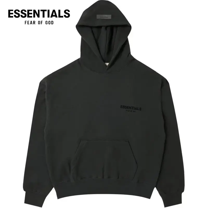 Fear of God Essentials Pullover Hoodie 'Stretch Limo' FW22 Casual Man Oversized Fit Medium Long Sleeve Stylish Menswear Sweat...