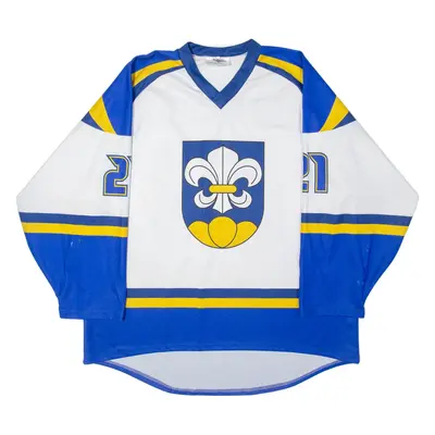 Hockey Jersey Mens Jersey White USA V-Neck XL