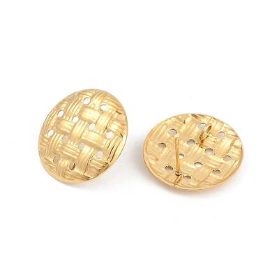 Ion Plating(IP) 304 Stainless Steel Stud Earring Findings