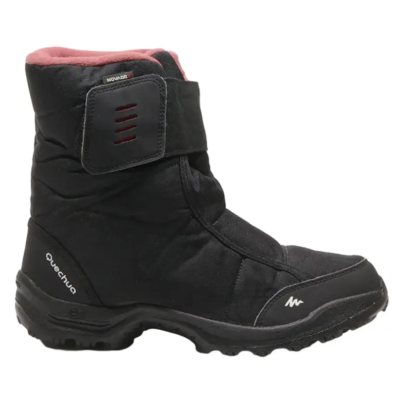 QUECHUA Snow Boots Black Synthetic Womens UK 7