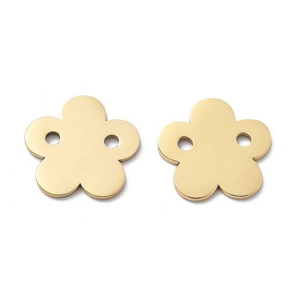 304 Stainless Steel Laser Cut Flower Connector Charms